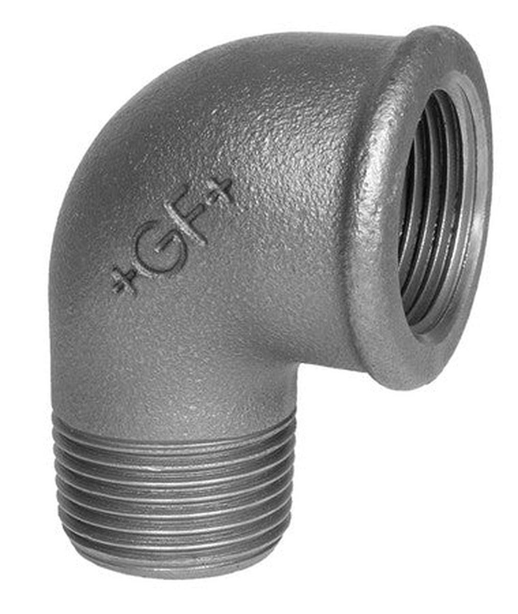 90° Threaded Elbow 1/8" MF - Georg Fischer black nr.92