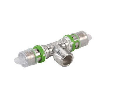 T-stuk meerlagenbuis 2 x D M 16‑1/2" – Comap Skinpress