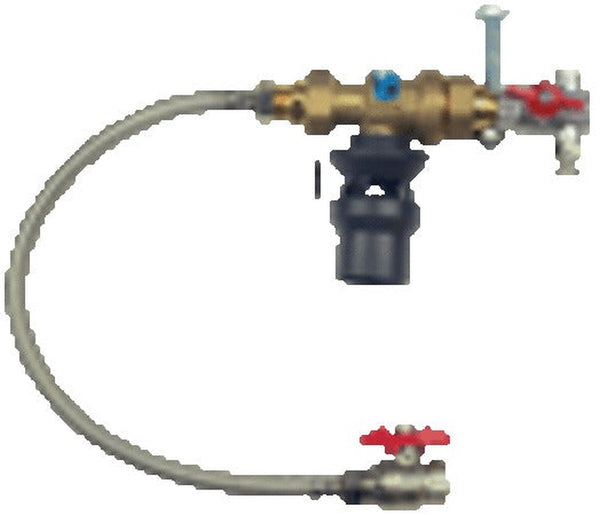 CA set de remplissage chauffage central + 2 robinets à bille L 500 mm 3/4"