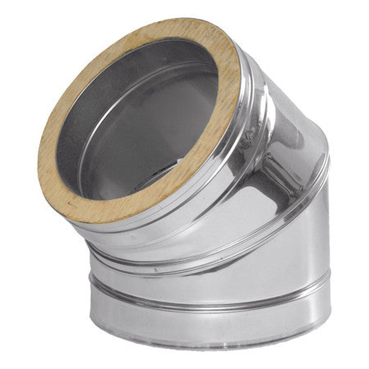 Dinak DW 040 coude 45° D80 inox 316L/304 0,4mm 3cm isolation avec joint