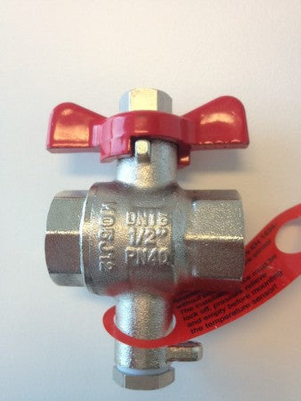 Vanne à bille Itron Ultramax DN15 1/2" pour sonde de température