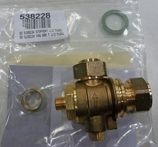 Vanne d'arrêt 1/2" M10x1