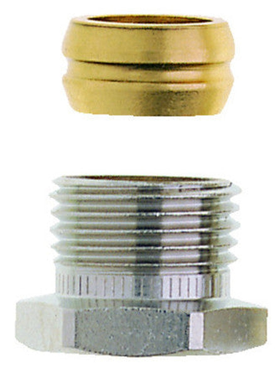 Knelaansluiting 1/2" M voor koper 15 mm