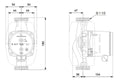 Grundfos ALPHA3 25-80 pompe de circulation 180 mm
