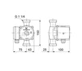 Grundfos UP 20-07 N 150 circulateur mono 5/4 Z/K