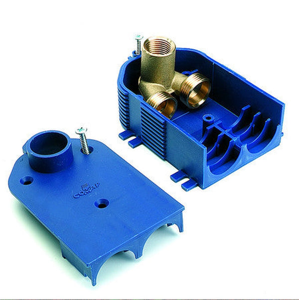 Comap boîtier double à encastrer applications sanitaires 1/2"F x 3/4"EC