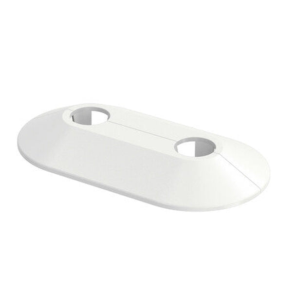 Flamco RVD rosace synthétique double blanc 16/50