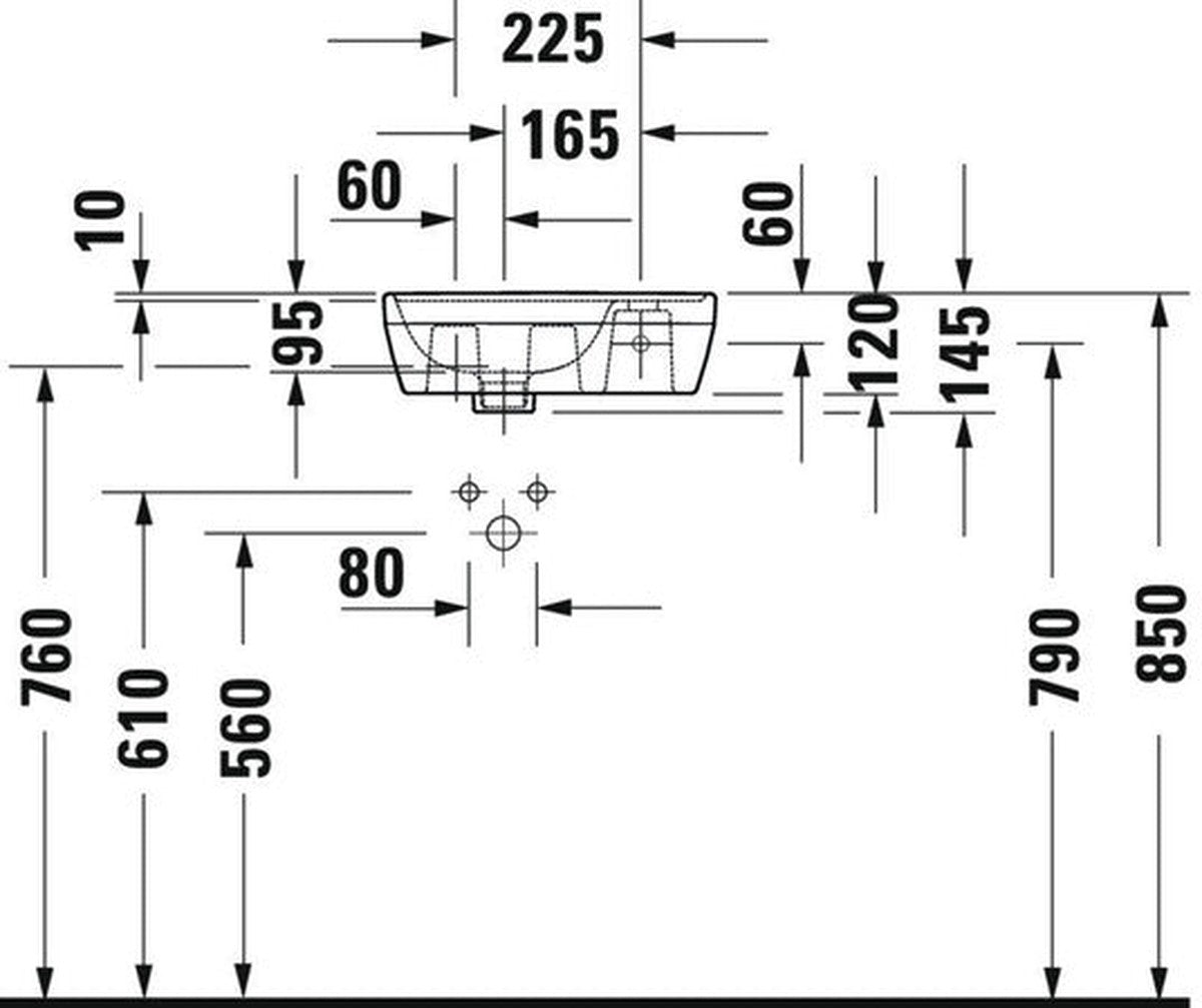 Lave-mains Duravit D-NEO blanc 40x20 cm
