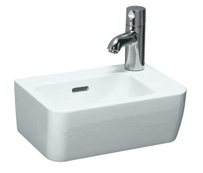 Lave-mains Laufen Pro S 360x250 mm blanc 1 trou robinet à droite