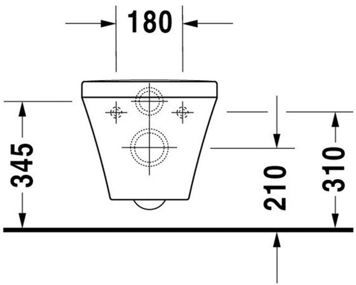 WC suspendu Duravit DuraStyle - Pack complet