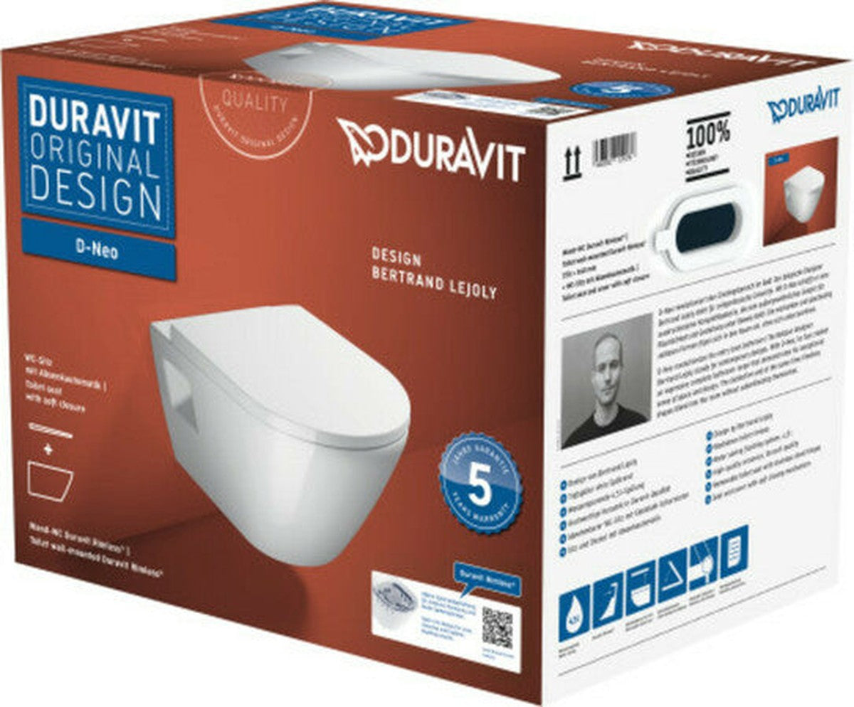 Cuvette WC suspendue Duravit D-NEO - Pack