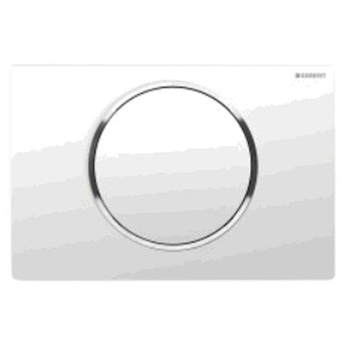 Plaque de commande Geberit Sigma10 blanc/chrome