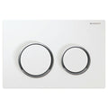 Geberit Omega20 plaque de commande blanc brillant/chrome