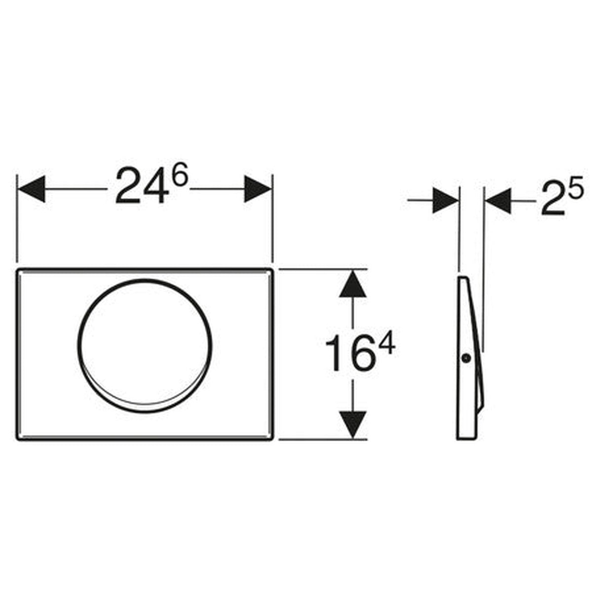 Geberit Mambo plaque de commande inox