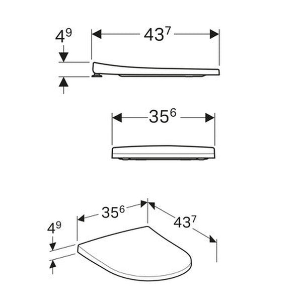 Geberit Acanto abattant softclose quick release