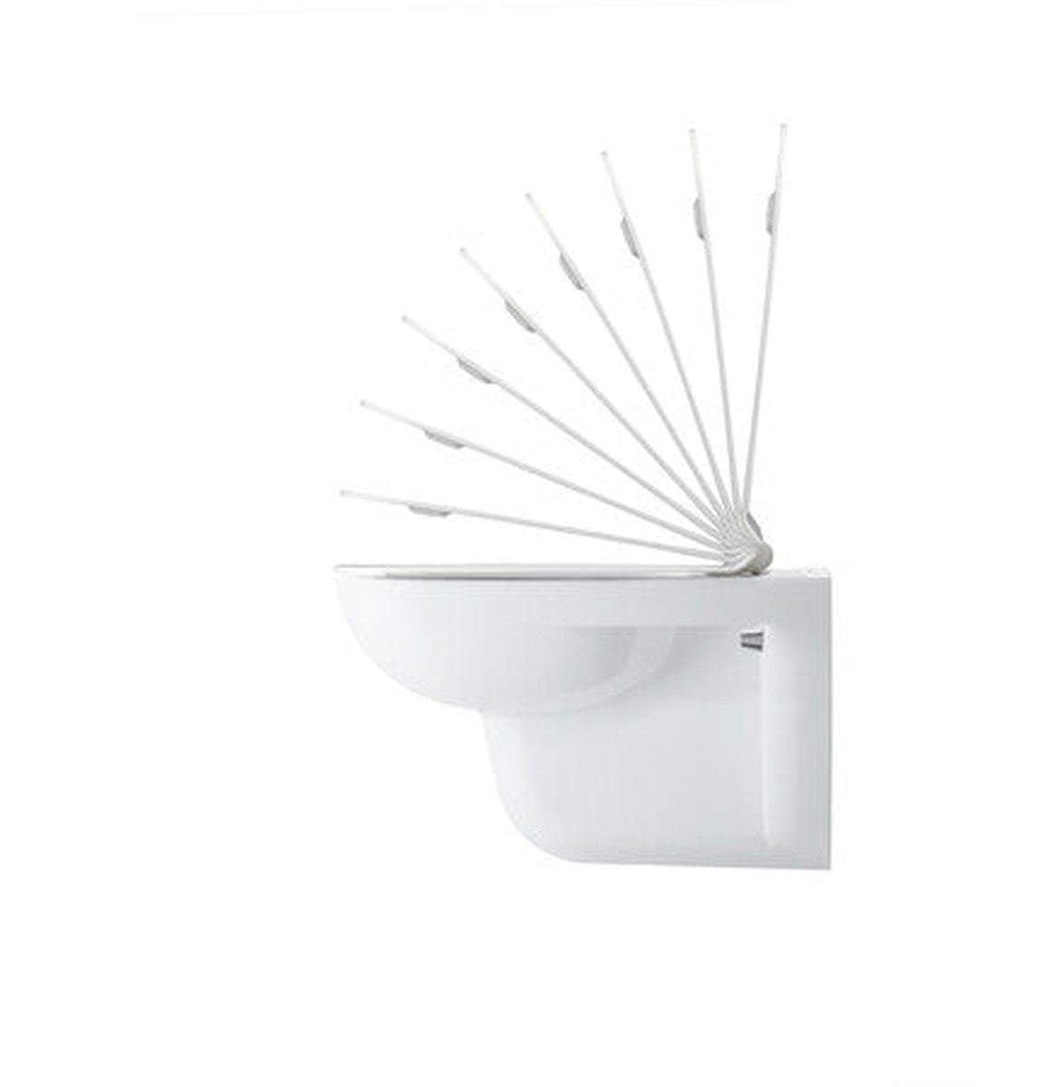 Duravit D-Code abattant  blanc brillant amortisseur de fermeture abattant démontable 170mm