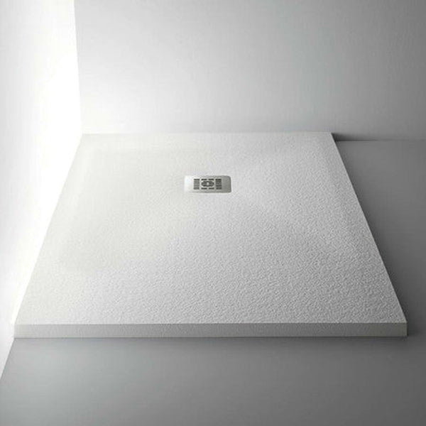 Arblu Trendy receveur de douche 900 x 900 x 30 mm - avec bonde de vidage BLU PLUS et couvre-bonde en chromé