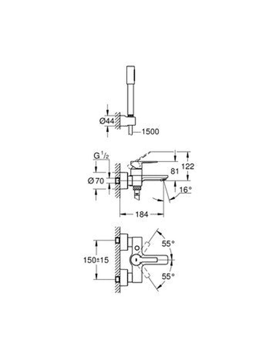 Mitigeur bain complet Grohe Lineare