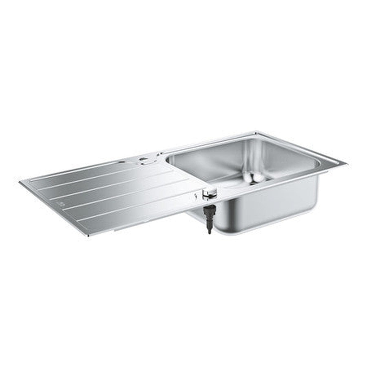 Évier inox 1 bac avec égouttoir Grohe K500