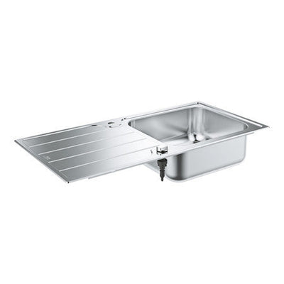 Évier inox 1 bac avec égouttoir Grohe K500