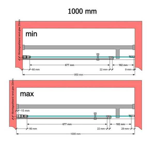 Van Marcke Pina XL Design porte pivotante 900x2000mm blanc mat