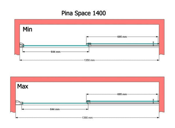 Van Marcke Pina Space porte coulissante 1200x2000mm blanc mat