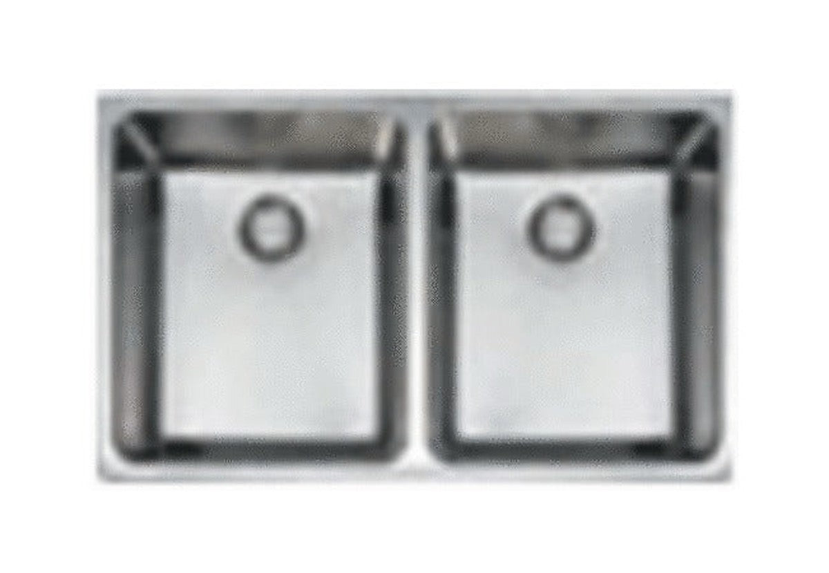 Franke Kubus évier 770x455mm 2 bacs soupapes intégrales