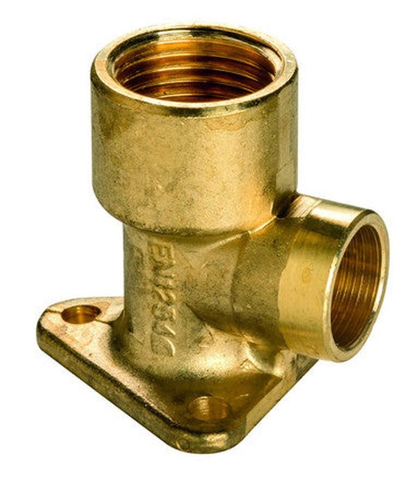 Culasse simple chromé alimentation tube cuivre 3/4M x 15 mm