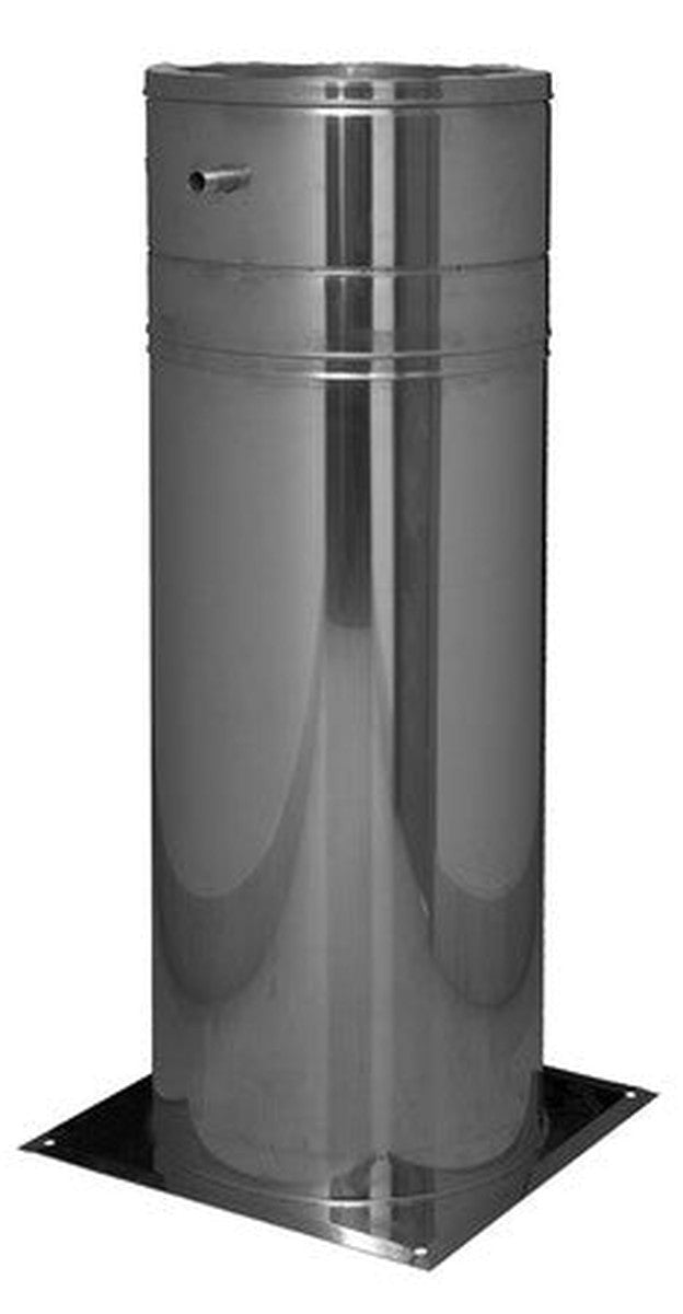 Dinak DW 856 support de sol réglable purge D100 inox 316L réglable 400 1200mm