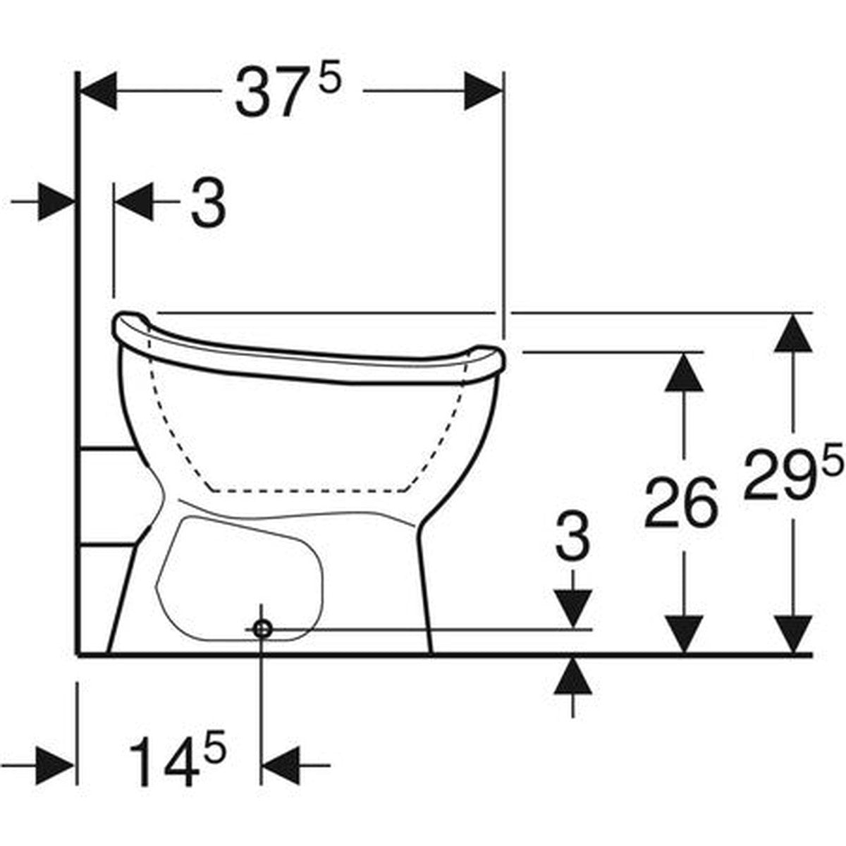 Geberit Bambini floor-standing toilet for children