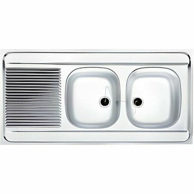 Franke MAN 721 évier 1200x600 2 bacs réversible vidage manuel inox