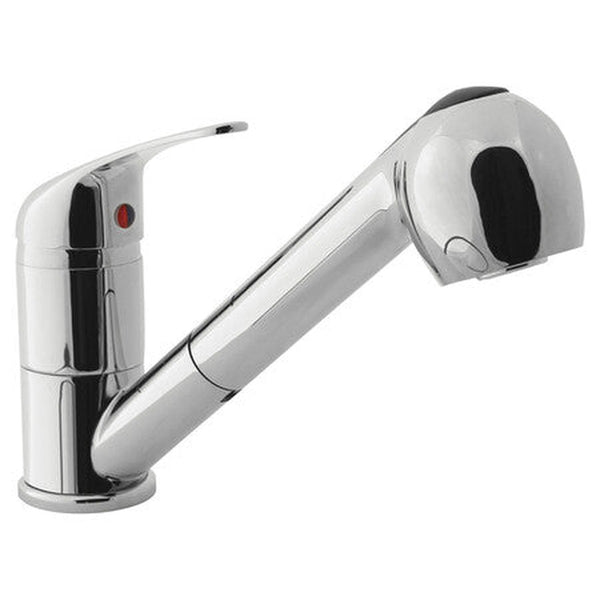 GO by Van Marcke Glad mitigeur évier monocommande douchette bec monotrou chromé