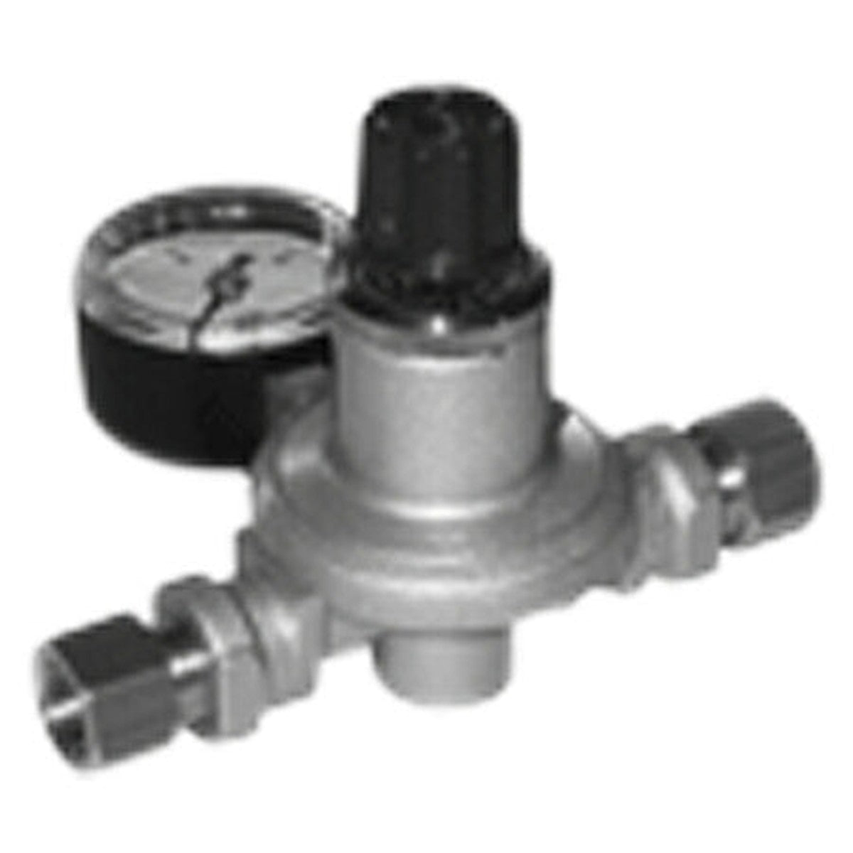 Voorregelaar propaan manometer fles hoge druk 8 kg/u 1/4" F-1/4" F