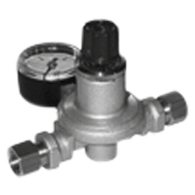 Voorregelaar propaan manometer fles hoge druk 8 kg/u 1/4" F-1/4" F