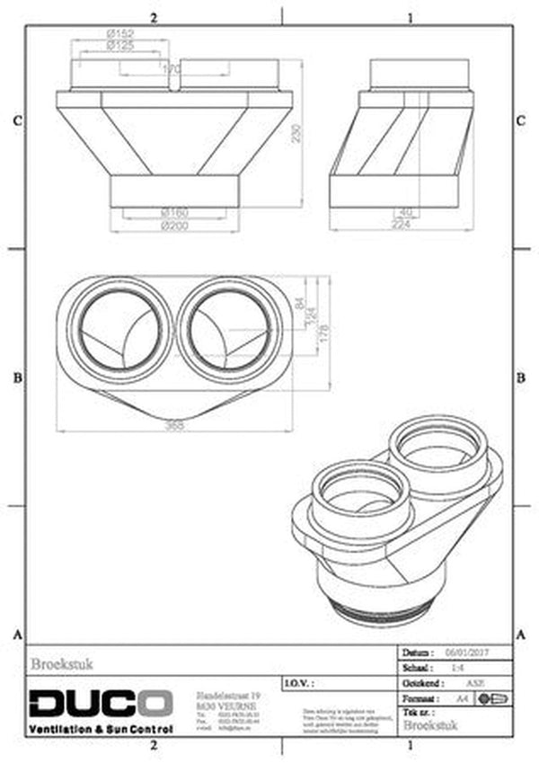 DUCO 4334 CUL.RACC.2/125 1/160