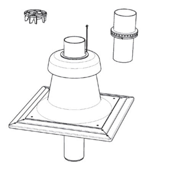 Riello Tau Unit - chapeau cheminée - D 80 - flex/rigide
