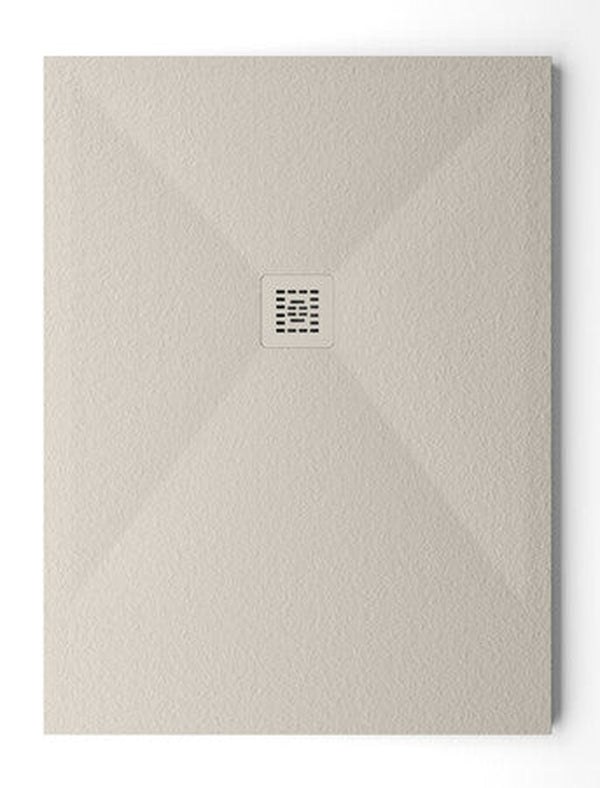 Arblu Trendy receveur de douche 1200 x 900 x 30 mm - avec bonde de vidage BLU PLUS et couvre-bonde en blanc