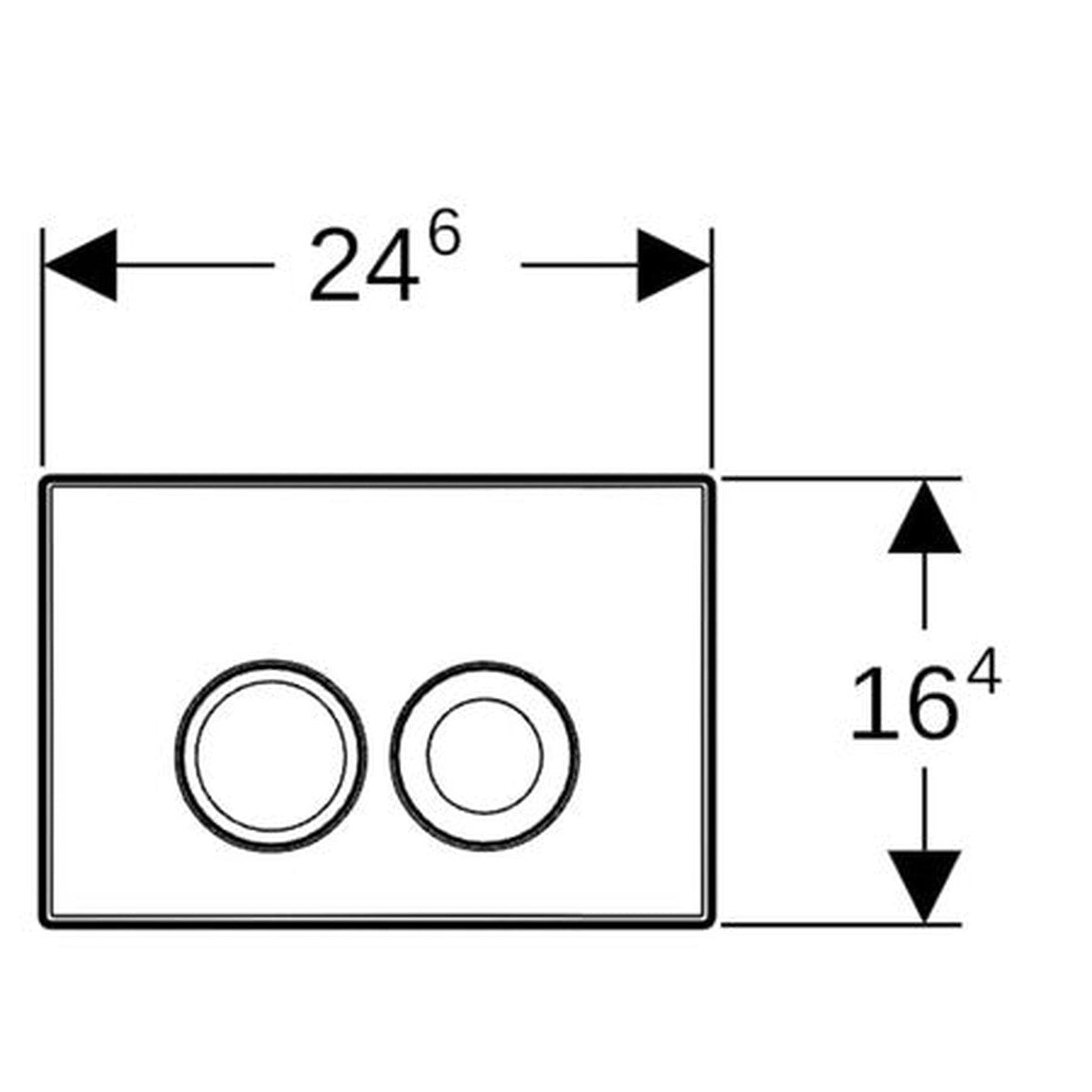 Geberit Delta 25 witte afdekplaat