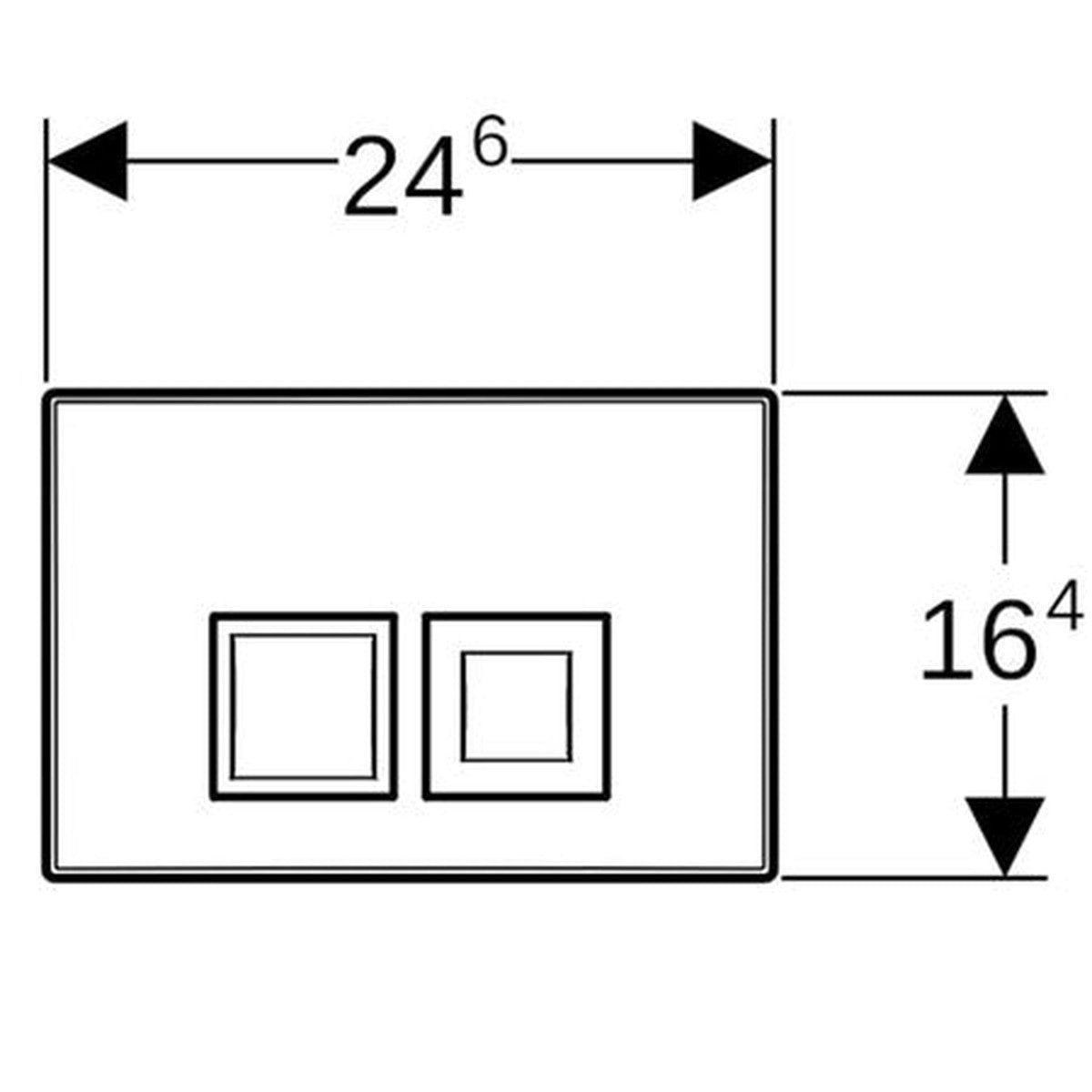 Geberit Delta 35 witte afdekplaat