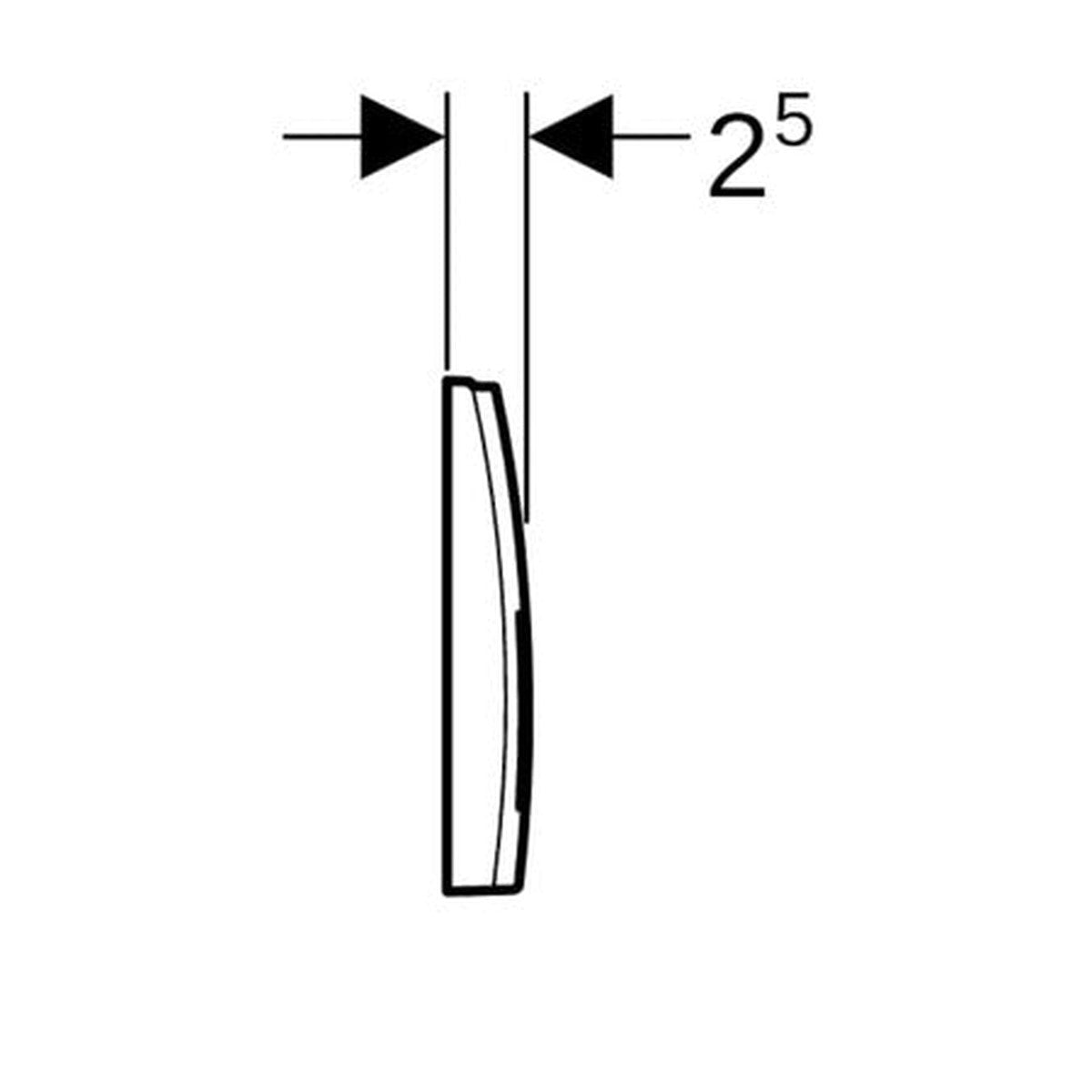 Geberit Delta 35 witte afdekplaat
