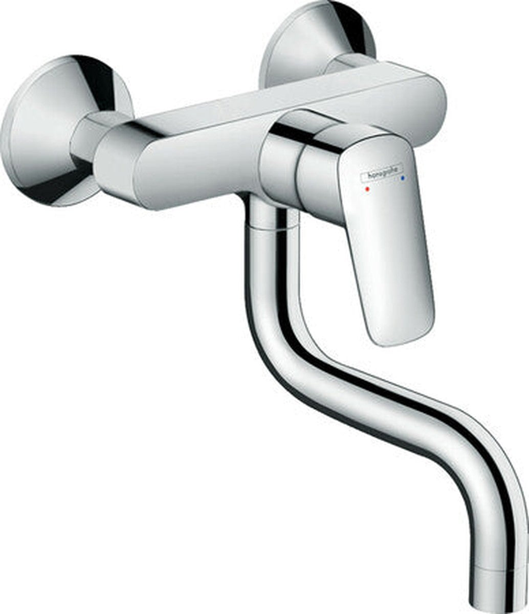 Mitigeur mural cuisine Hansgrohe Logis M31 1-Jet chrome