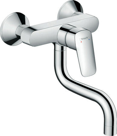 Mitigeur mural cuisine Hansgrohe Logis M31 1-Jet chrome