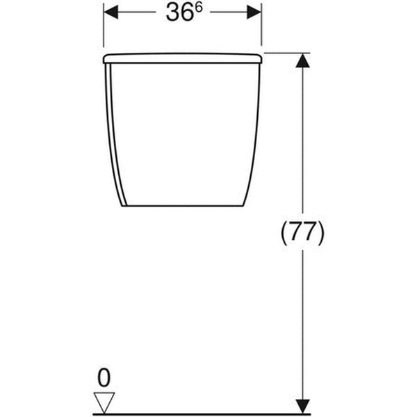 Van Marcke 365 réservoir double rinçage 16x36,5x37cm