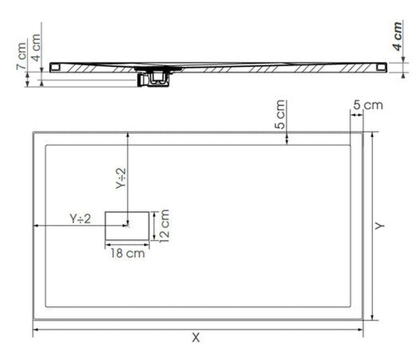 Van Marcke Icarus receveur de douche 900x900x40 mm blanc mat