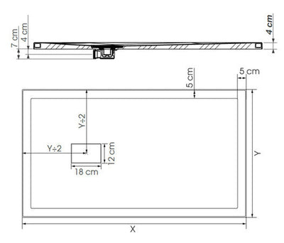 Van Marcke Icarus receveur de douche 1000x800x40 mm blanc brillant
