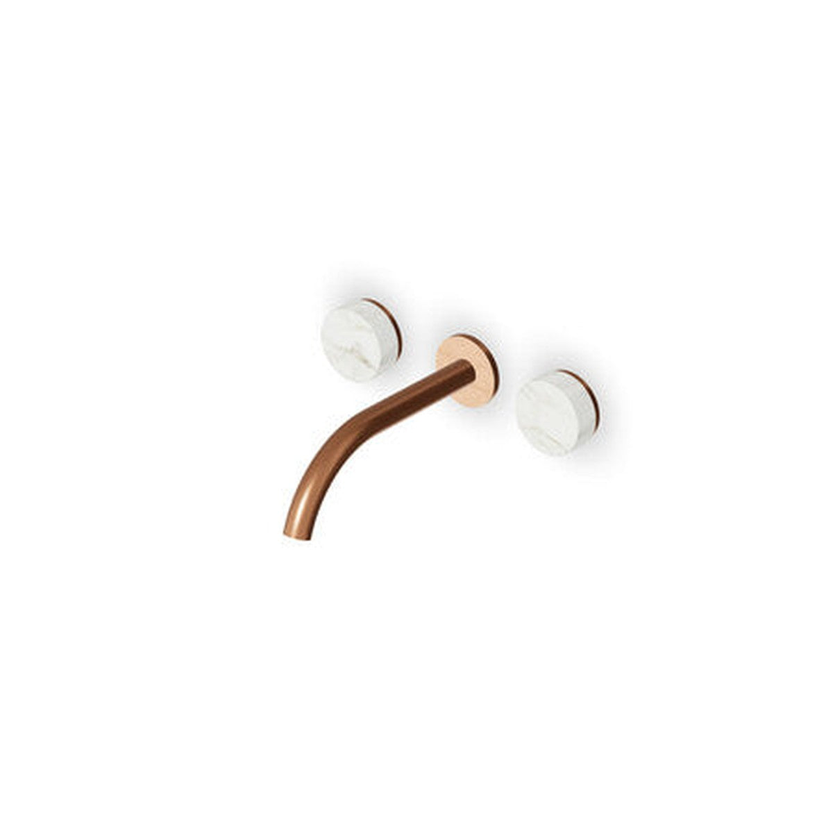 Zucchetti Isy22 Marmo inbouw wastafelkraan 208 mm geborsteld PVD koper