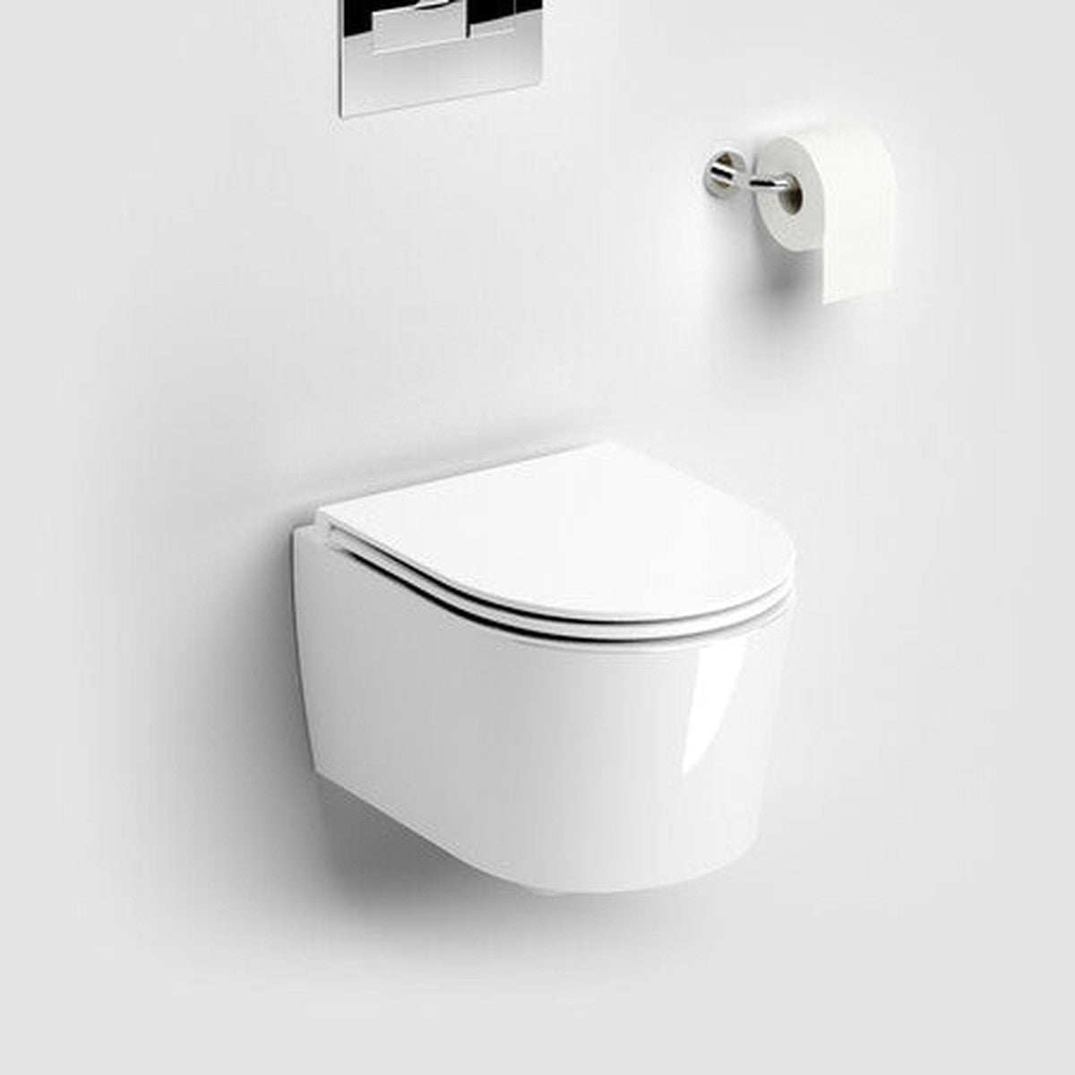 Clou InBe PACK wandtoilet zonder rand, 48 cm, glanzend wit