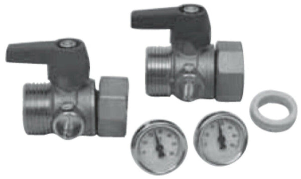 Roth jeu de vannes à bille 1" avec thermomètres