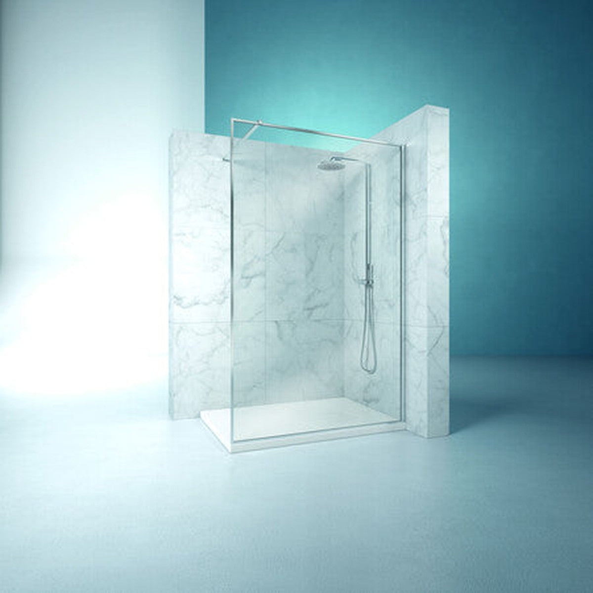 Van Marcke Collection Style walk-in 180/200 noir transparent