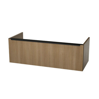 Van Marcke Lanza 45 onderkast 120 cm 1 lade Oak Nature matzwart aluminium handvat